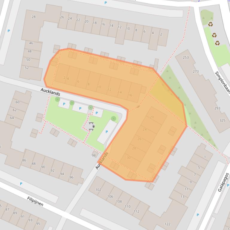 Kaart van postcodegebied 3524JZ.