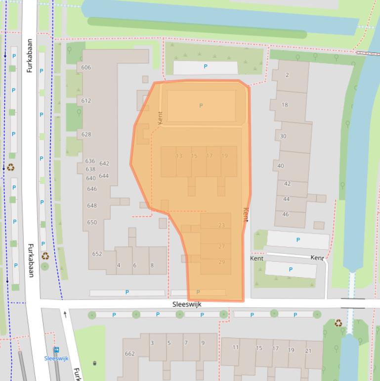 Kaart van postcodegebied 3524KA.