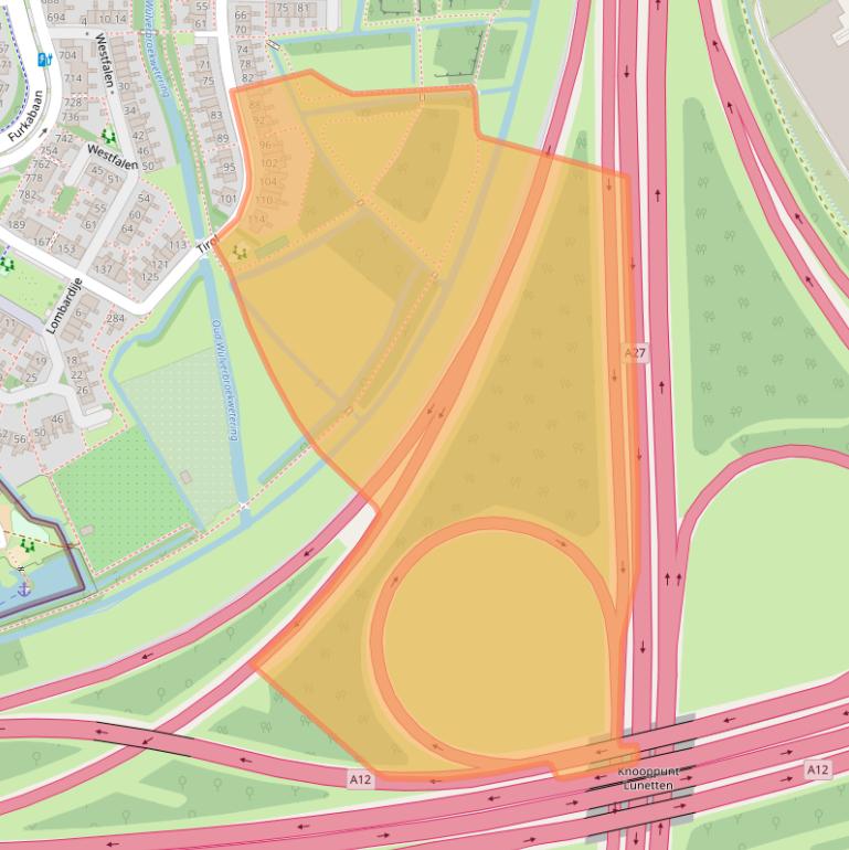 Kaart van postcodegebied 3524KN.