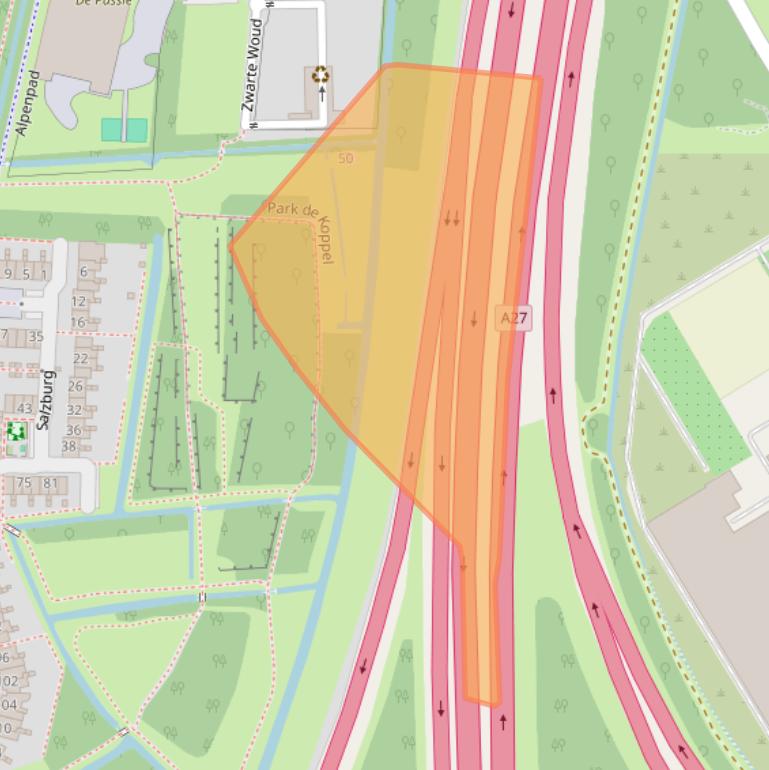 Kaart van postcodegebied 3524KP.