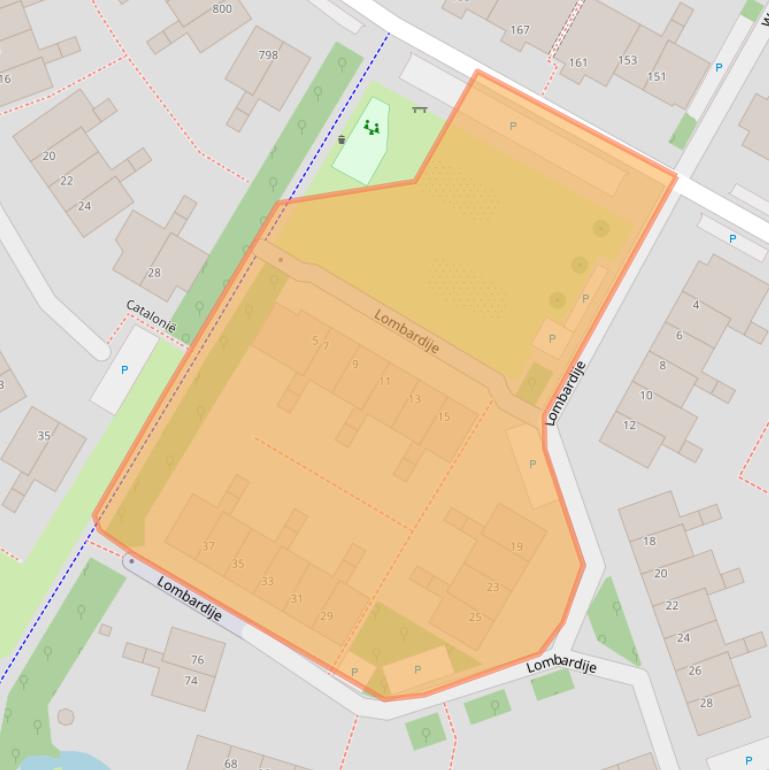 Kaart van postcodegebied 3524KV.