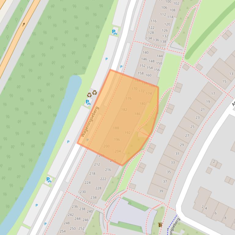 Kaart van postcodegebied 3524LT.