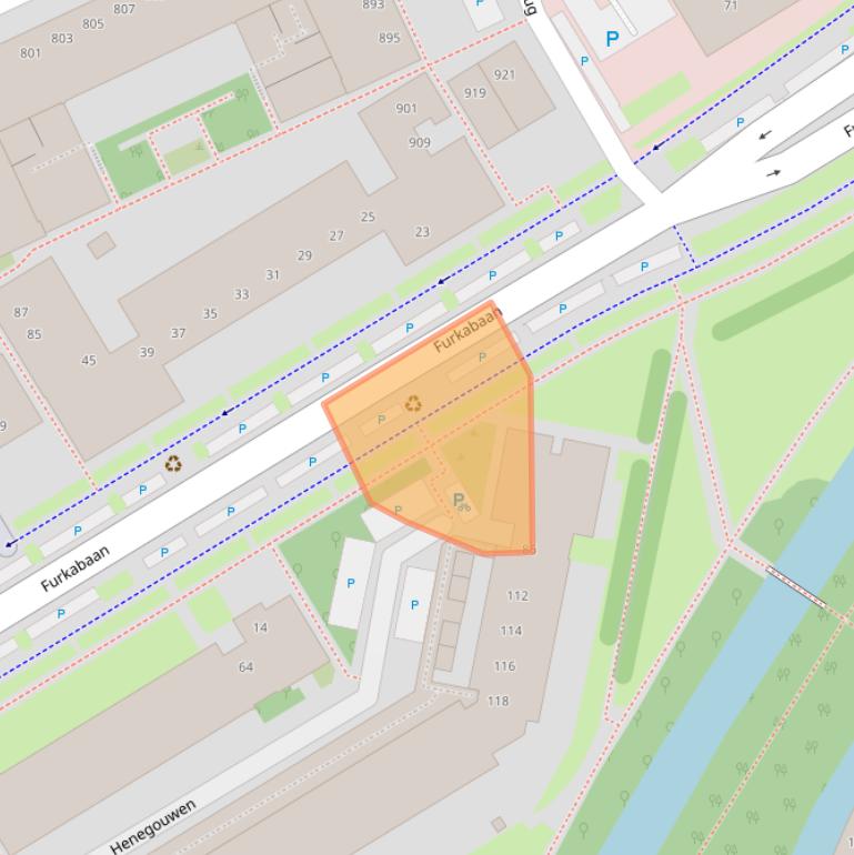 Kaart van postcodegebied 3524RA.