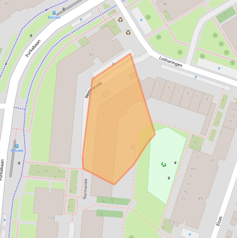Kaart van postcodegebied 3524RK.