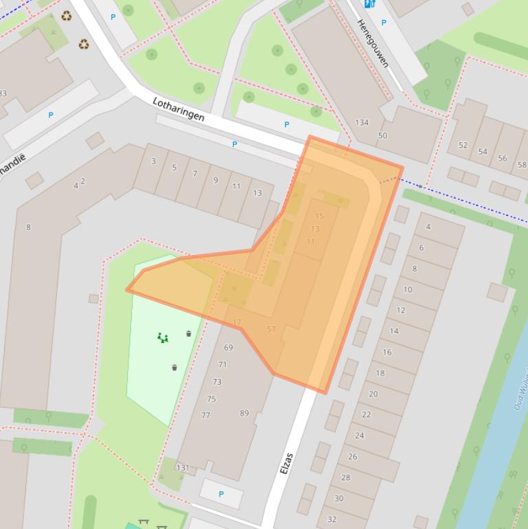 Kaart van postcodegebied 3524RT.