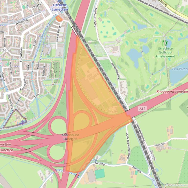 Kaart van postcodegebied 3524SE.