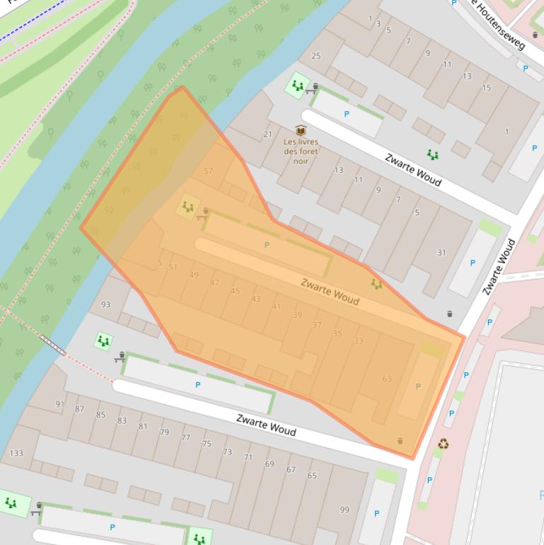 Kaart van postcodegebied 3524SN.