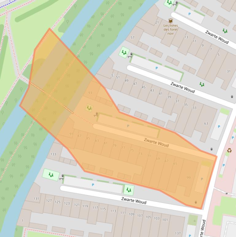 Kaart van postcodegebied 3524SP.