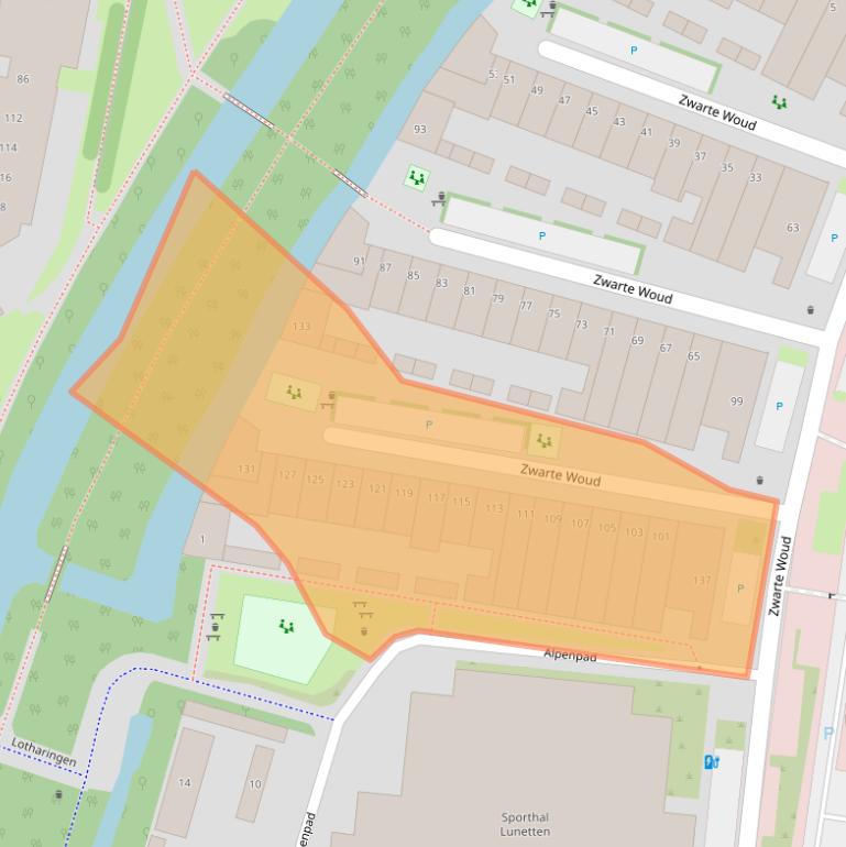 Kaart van postcodegebied 3524SR.