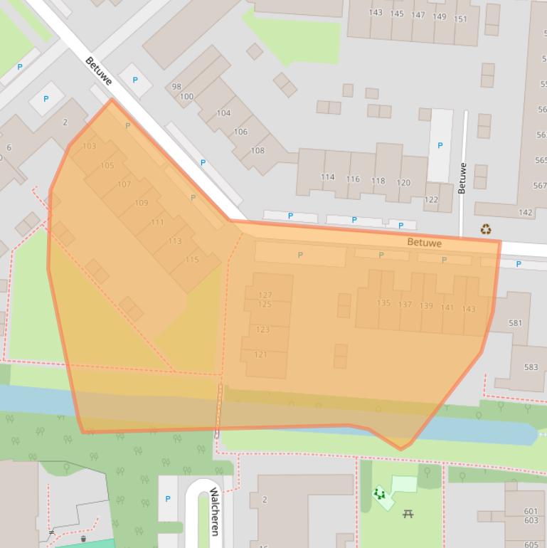 Kaart van postcodegebied 3524TE.