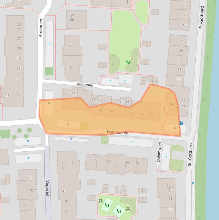 Kaart van postcodegebied 3524VH.