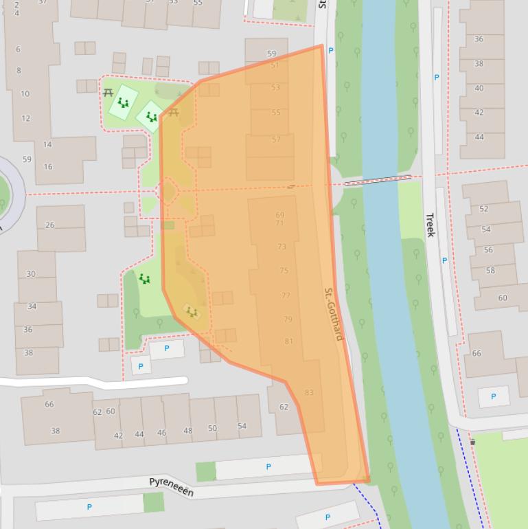 Kaart van postcodegebied 3524VS.