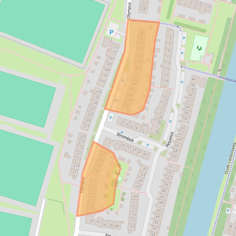 Kaart van postcodegebied 3524WE.