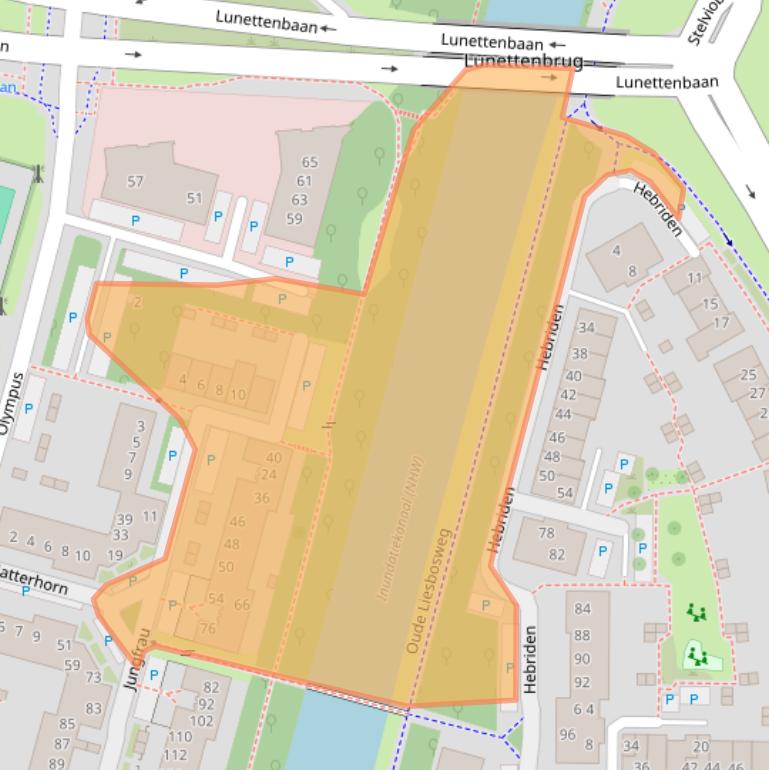 Kaart van postcodegebied 3524WK.