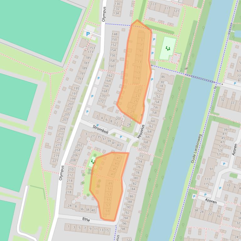 Kaart van postcodegebied 3524WT.