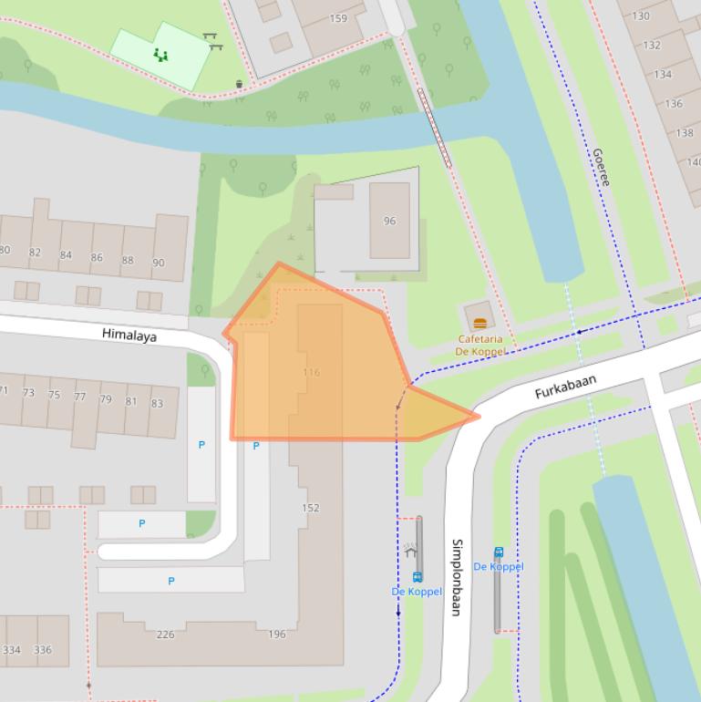 Kaart van postcodegebied 3524XH.