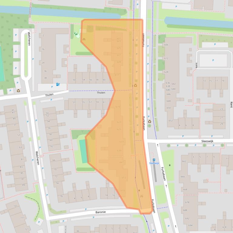 Kaart van postcodegebied 3524ZE.