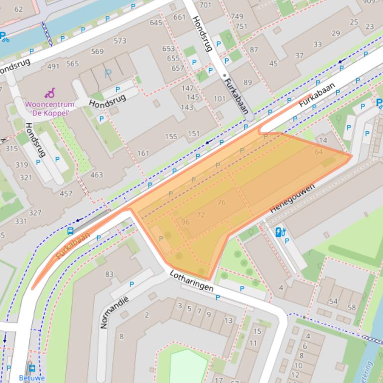 Kaart van postcodegebied 3524ZK.