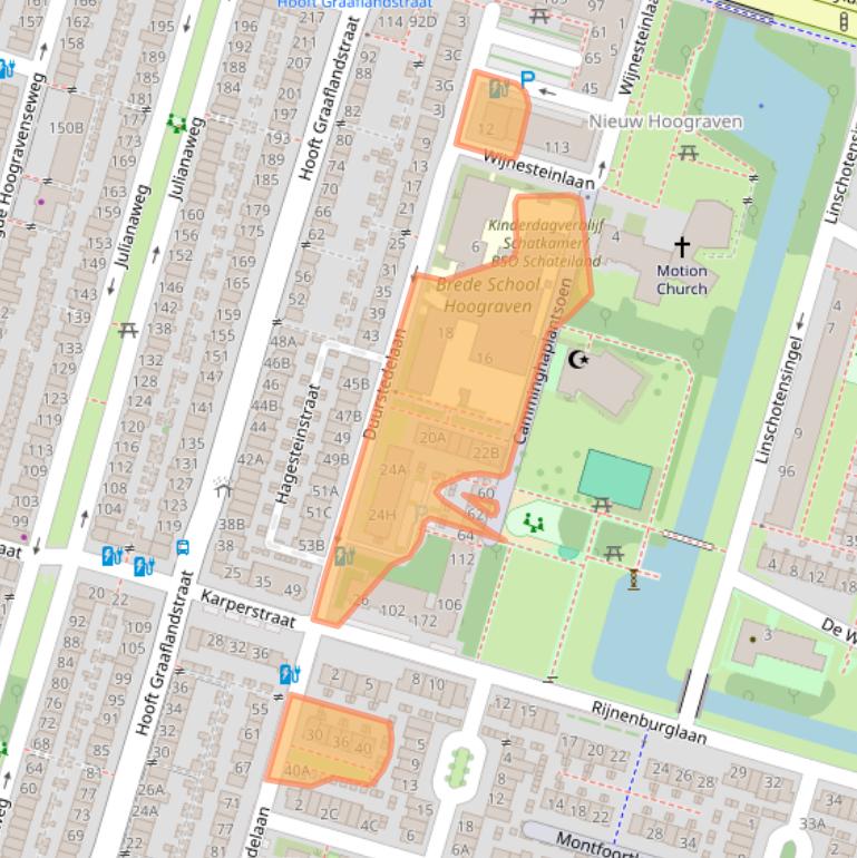 Kaart van postcodegebied 3525AR.