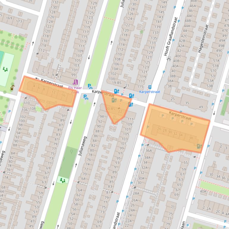 Kaart van postcodegebied 3525CB.