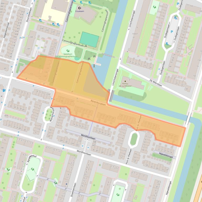 Kaart van postcodegebied 3525CD.