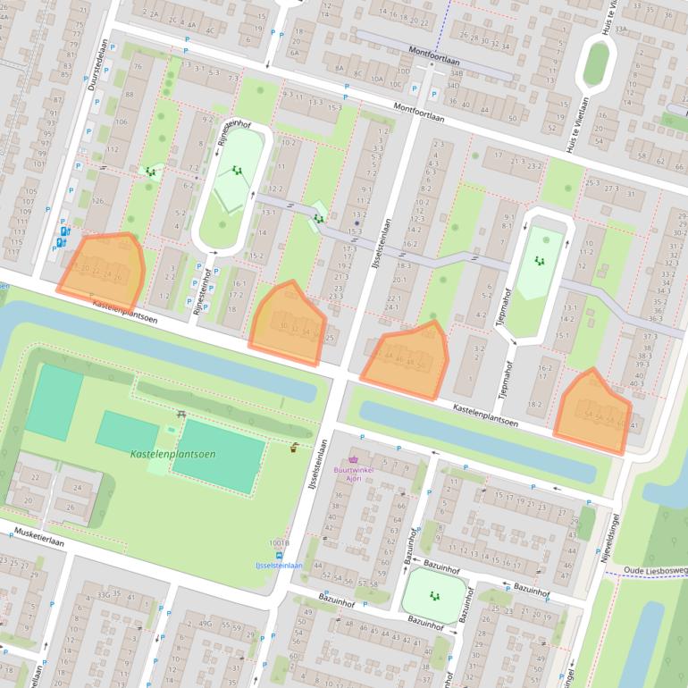 Kaart van postcodegebied 3525ER.