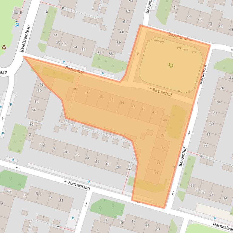 Kaart van postcodegebied 3525GC.