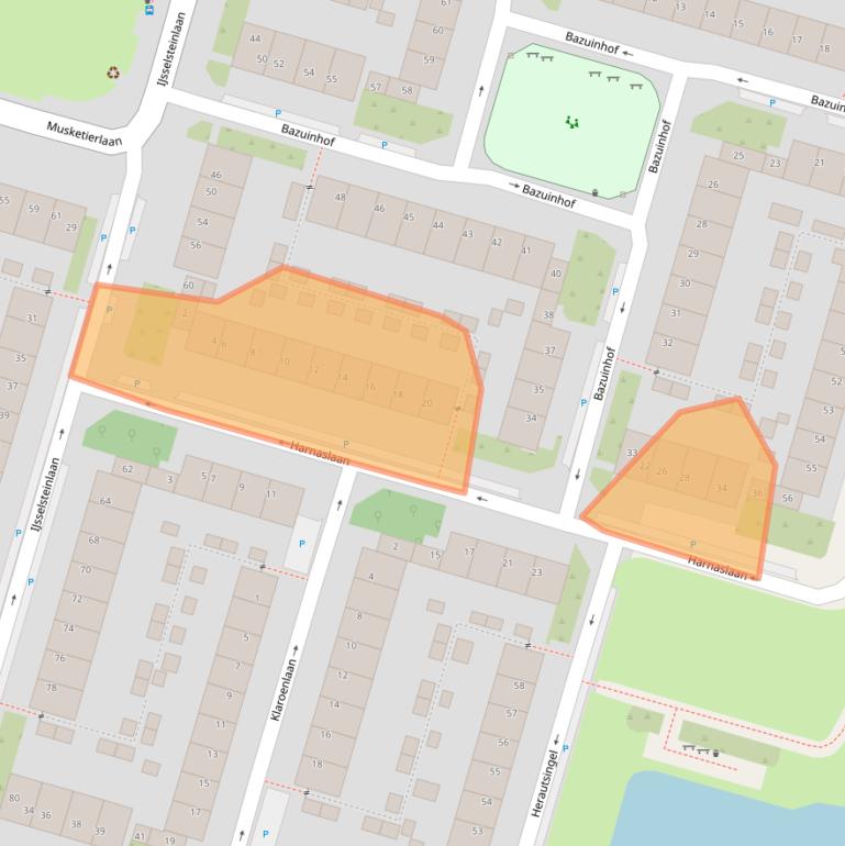 Kaart van postcodegebied 3525GG.