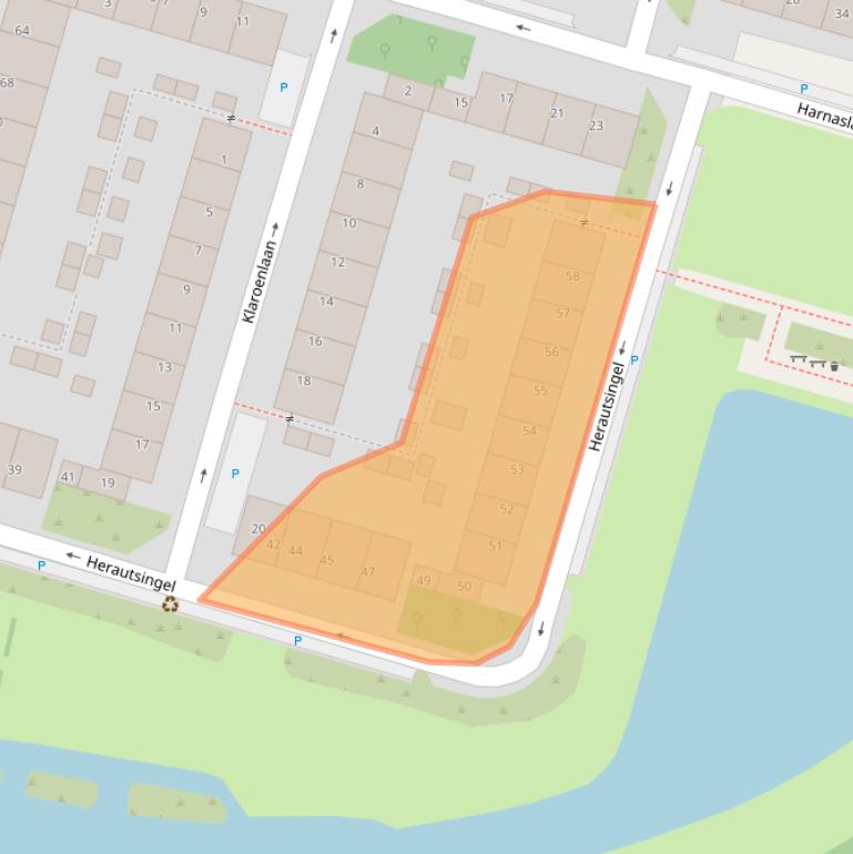 Kaart van postcodegebied 3525GL.