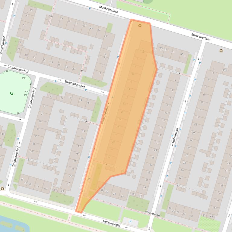 Kaart van postcodegebied 3525GR.