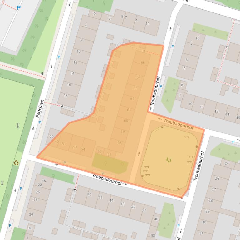 Kaart van postcodegebied 3525GV.