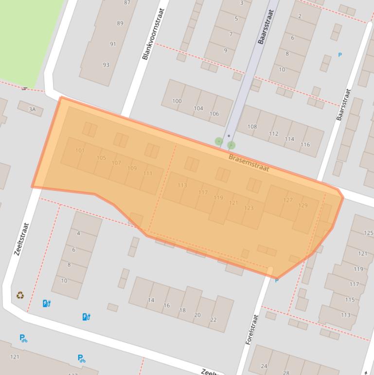 Kaart van postcodegebied 3525TA.