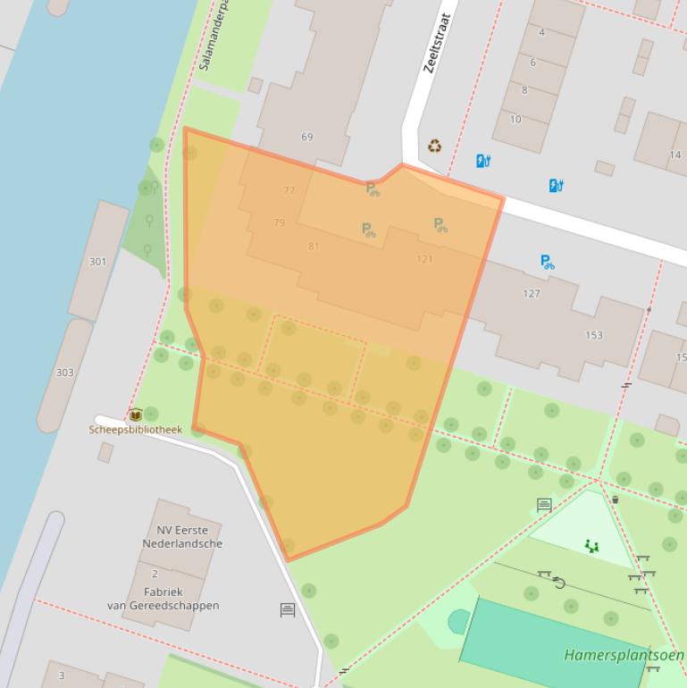 Kaart van postcodegebied 3525TD.