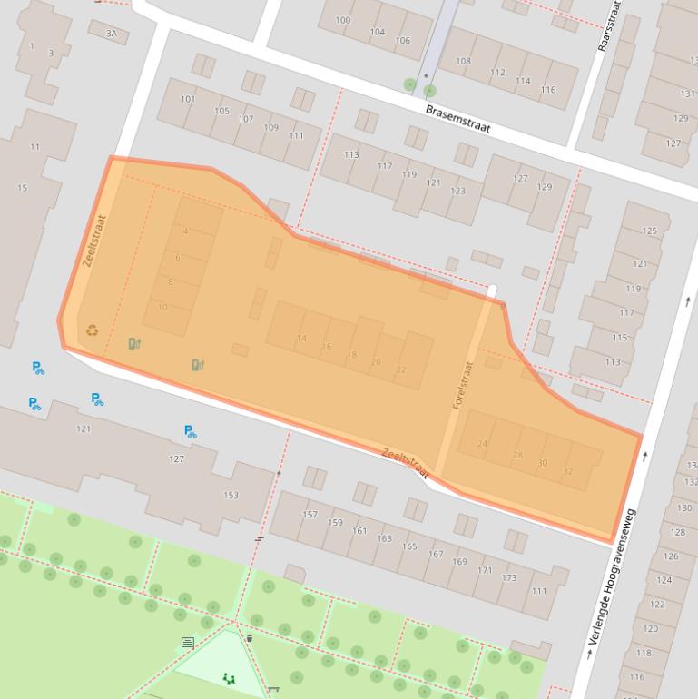 Kaart van postcodegebied 3525TG.