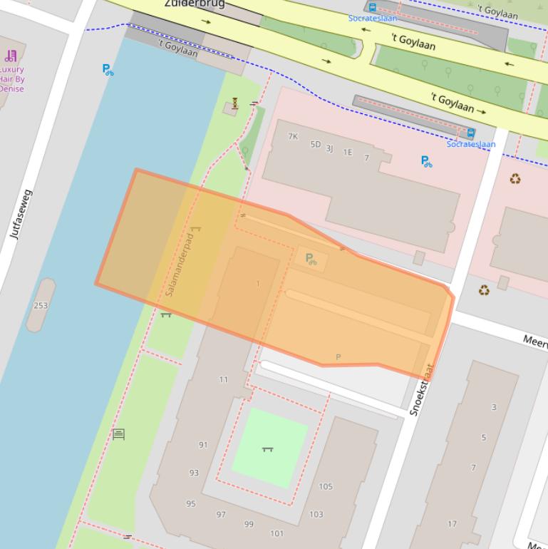Kaart van postcodegebied 3525TH.