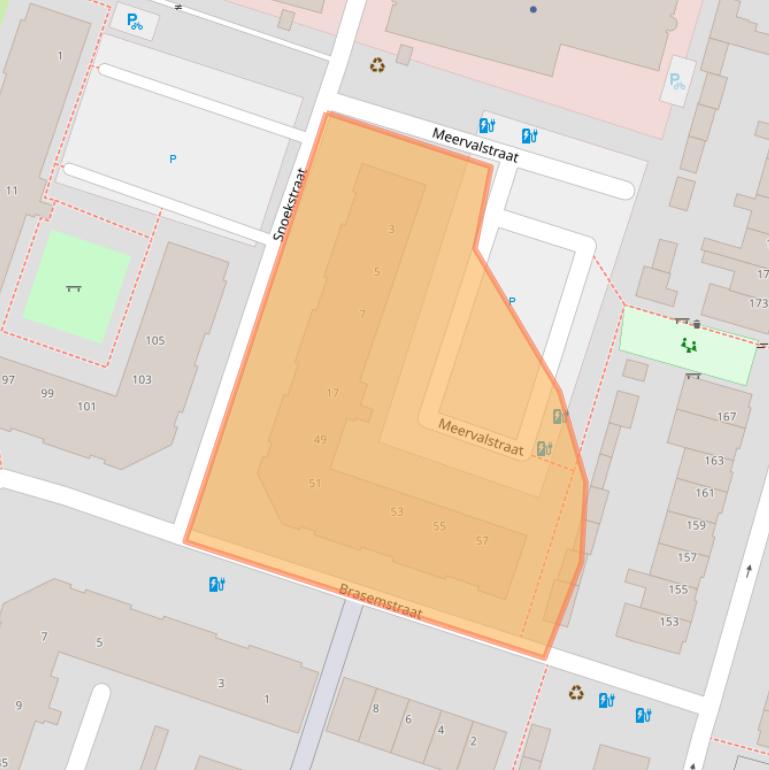 Kaart van postcodegebied 3525TM.