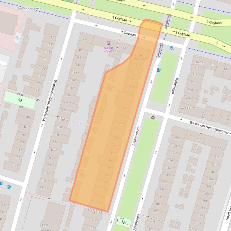 Kaart van postcodegebied 3525VE.