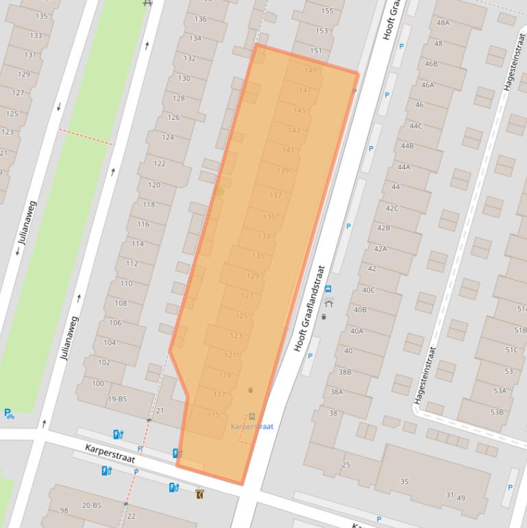 Kaart van postcodegebied 3525VR.