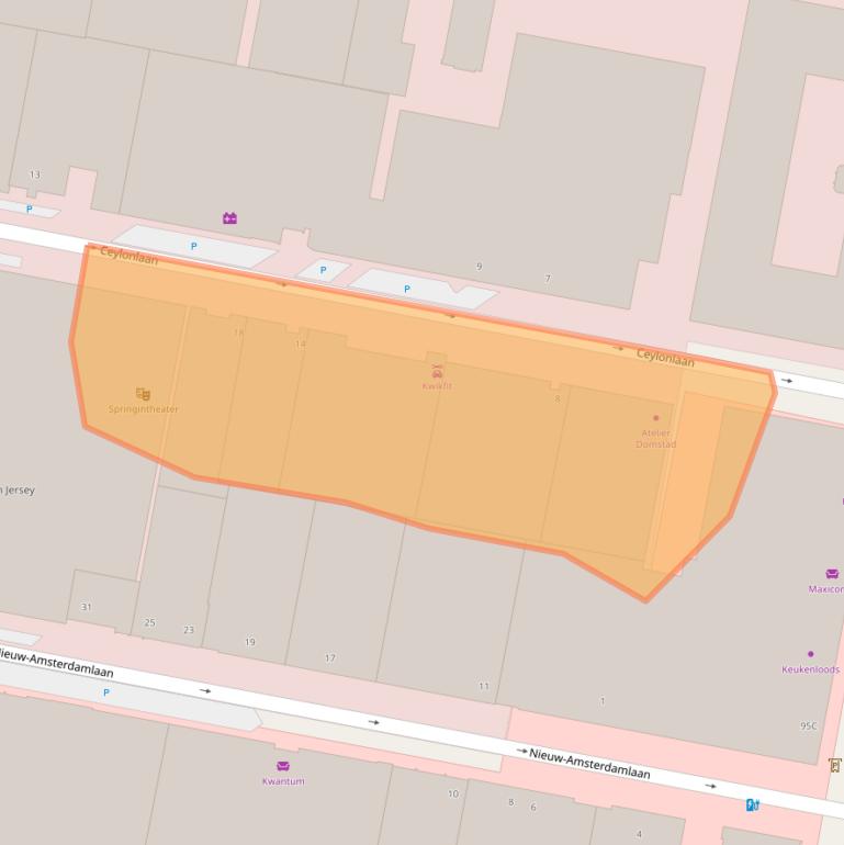 Kaart van postcodegebied 3526AD.