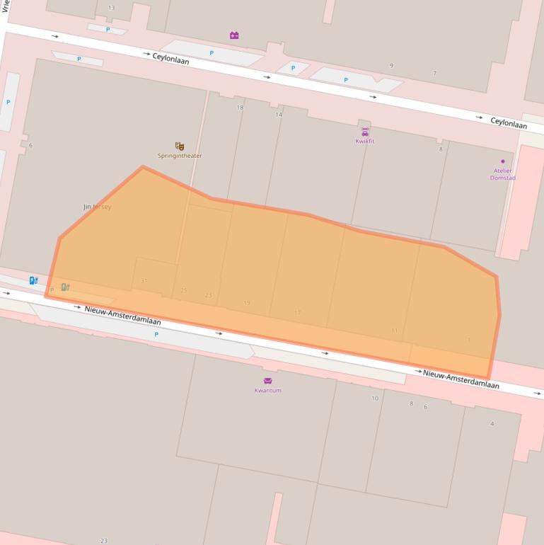 Kaart van postcodegebied 3526AE.