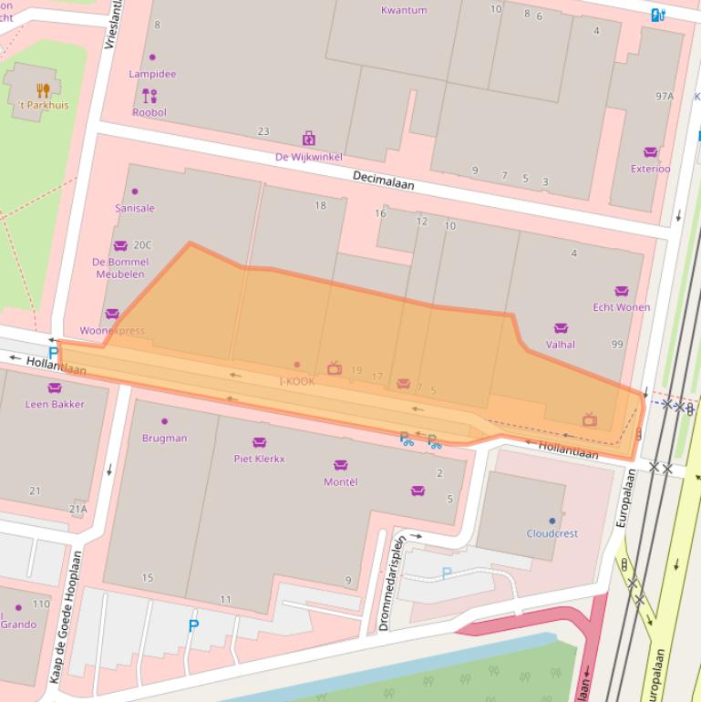 Kaart van postcodegebied 3526AL.