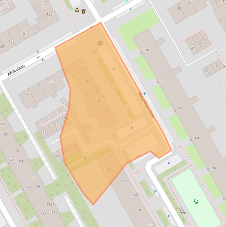 Kaart van postcodegebied 3526CD.