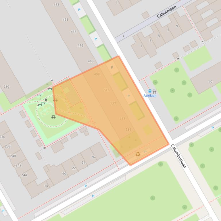 Kaart van postcodegebied 3526EN.