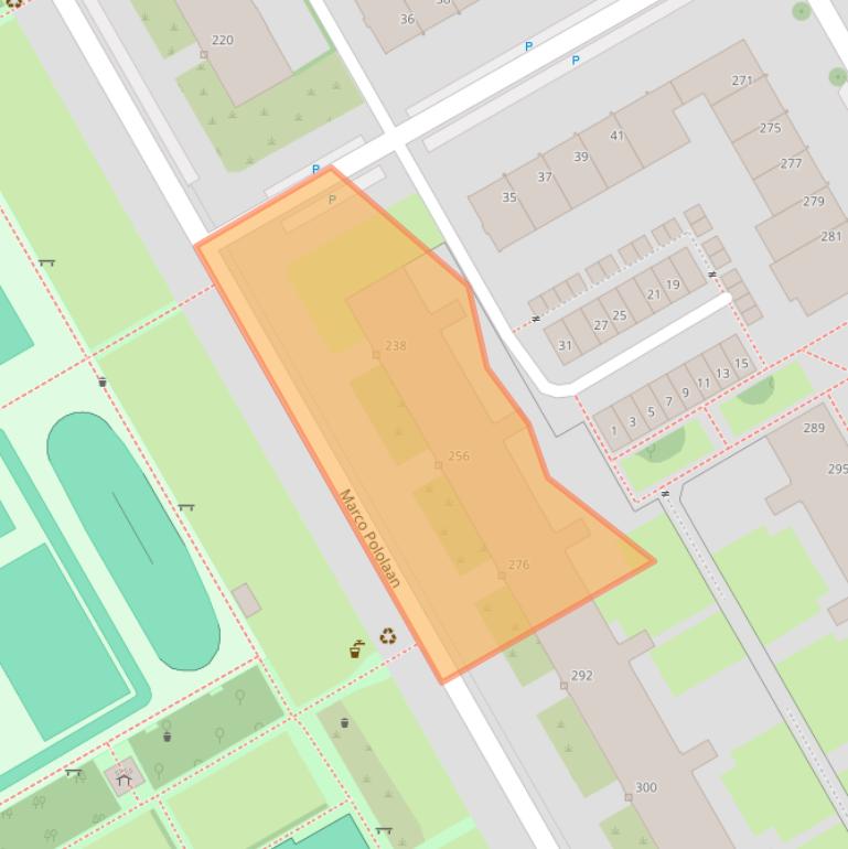 Kaart van postcodegebied 3526GP.