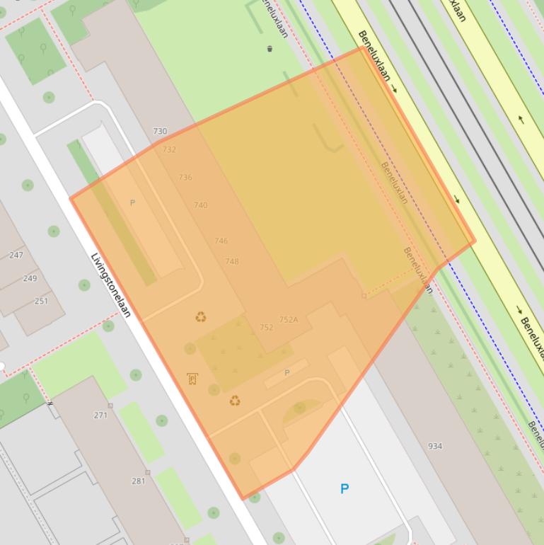 Kaart van postcodegebied 3526JJ.