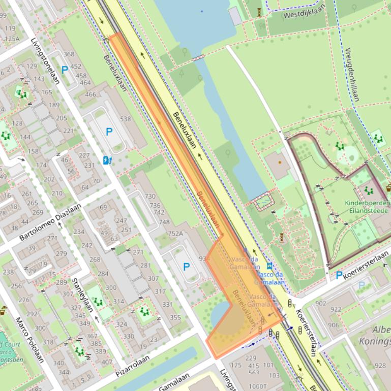 Kaart van postcodegebied 3526JL.