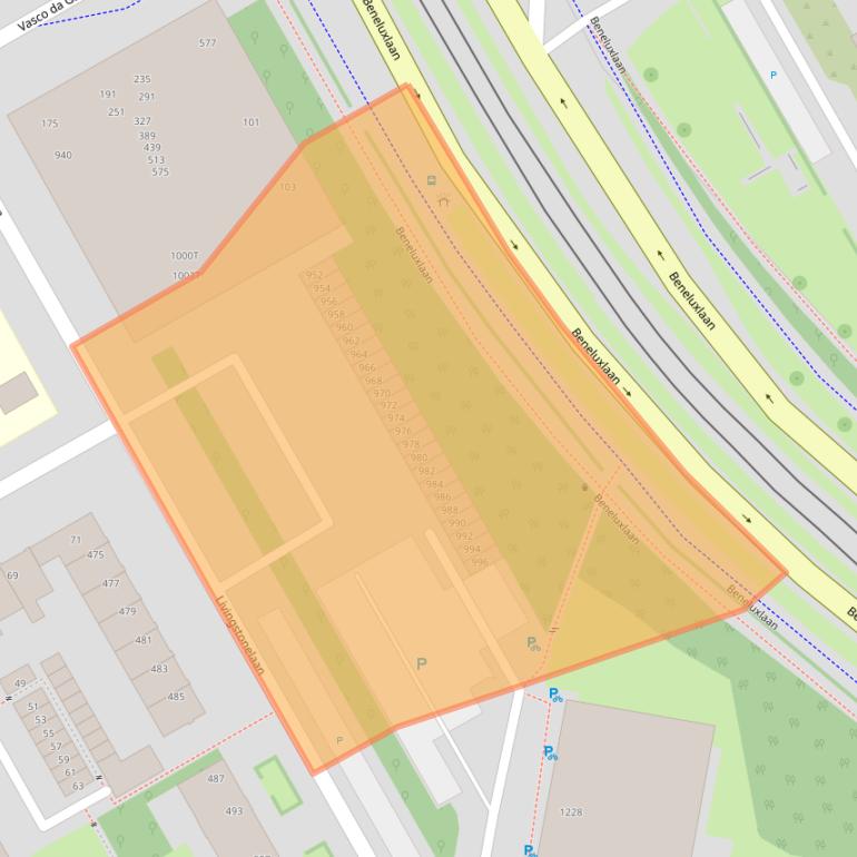 Kaart van postcodegebied 3526JN.