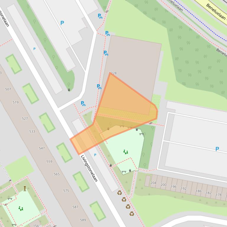 Kaart van postcodegebied 3526JT.