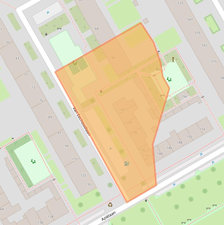 Kaart van postcodegebied 3526KG.