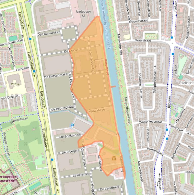 Kaart van postcodegebied 3526KM.